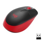 Logitech ratón inalámbrico m190 rojo 910-005908