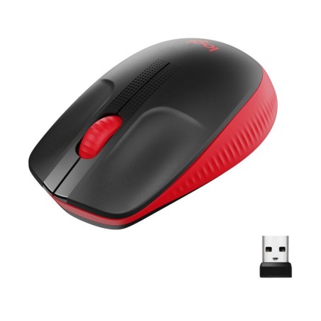Logitech ratón inalámbrico m190 rojo 910-005908