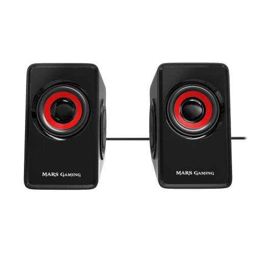 Altavoces mars gaming ms1 10w 2.0 rojos