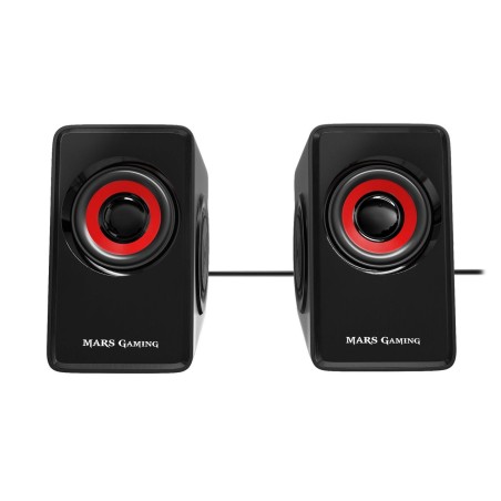 Altavoces mars gaming ms1 10w 2.0 rojos