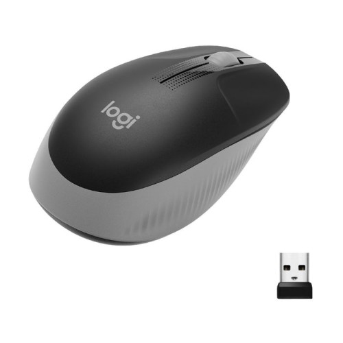 Logitech ratón inalámbrico m190 gris medio 910-005906