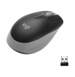 Logitech ratón inalámbrico m190 gris medio 910-005906