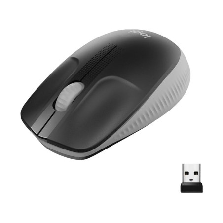 Logitech ratón inalámbrico m190 gris medio 910-005906