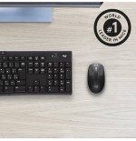 Logitech ratón inalámbrico m190 gris medio 910-005906