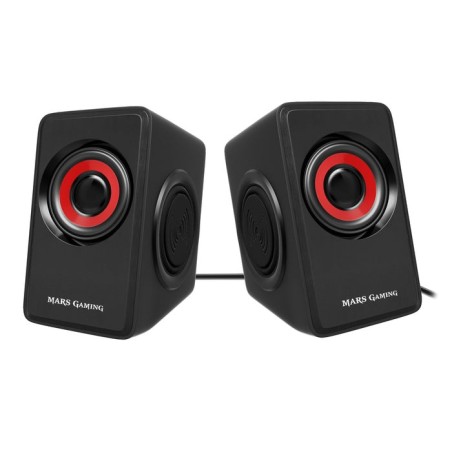 Altavoces mars gaming ms1 10w 2.0 rojos