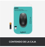 Logitech ratón inalámbrico m190 gris medio 910-005906