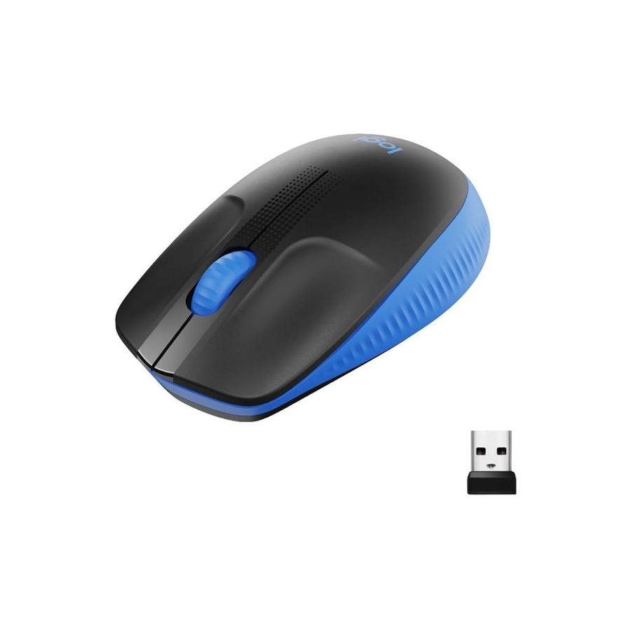 Logitech ratón inalámbrico m190 azul 910-005907