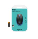 Logitech ratón inalámbrico m190 azul 910-005907