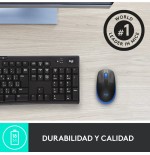 Logitech ratón inalámbrico m190 azul 910-005907