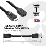 Club3d cable hdmi 2.0  5m m/h retail