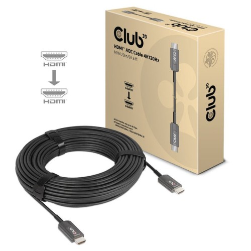 Club3d cable optico  hdmi a - a 2.1 4k120hz uhd 20 m retail