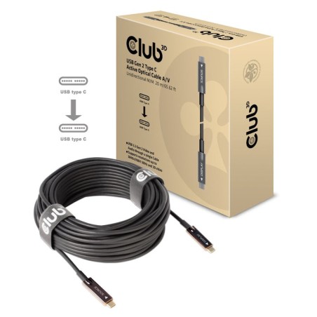 Club3d cable usb 3.2 typ c 20m optico a/v retail