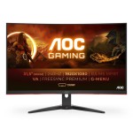 Monitor aoc 31.5" c32g2ze gaming 1ms, 240hzm full hd led negro