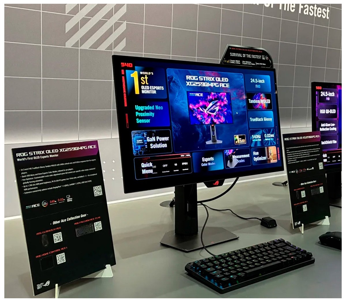 ASUS lleva el OLED a los 720 Hz con sus nuevos monitores ROG de 24,5 pulgadas